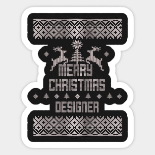 Merry Christmas DESIGNER Sticker
